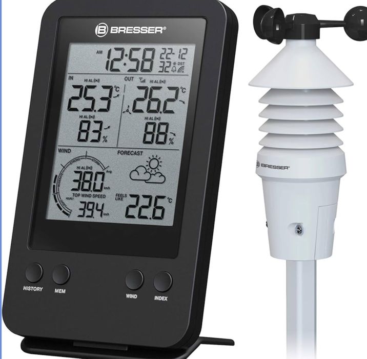 Bresser Radiowa stacja pogodowa z czujnikiem zewnętrznym 3 w 1