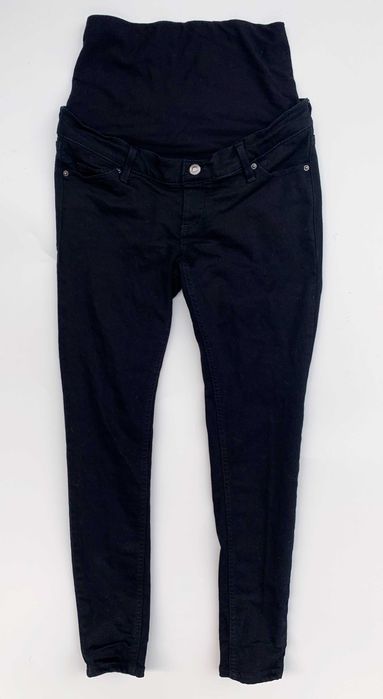 Spodnie Topshop Maternity W26 L32 S 3 36 Czarne Dzinsowe Ciążowe Rurki