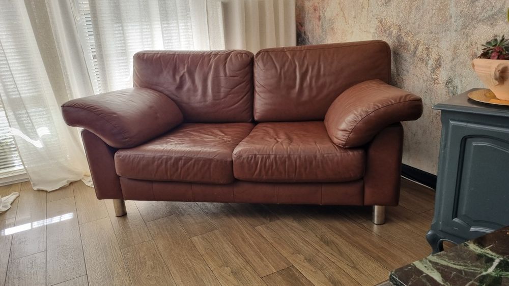 Kanapa  3 +2 skóra  vintage sofa 2szt zestaw wypoczynkowy meble
