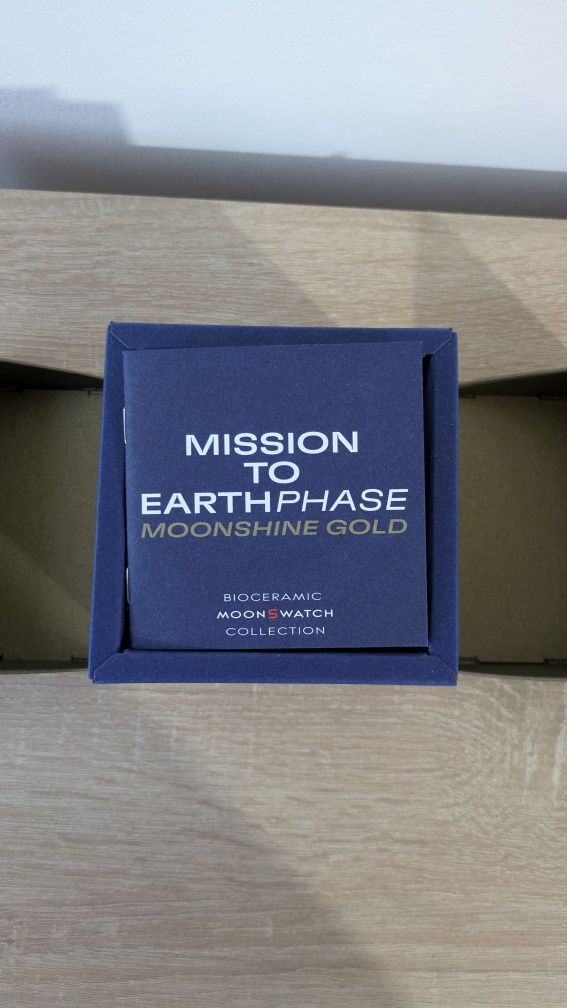 Omega x Swatch Moonswatch Mission to Earthphase Moonshine Gold