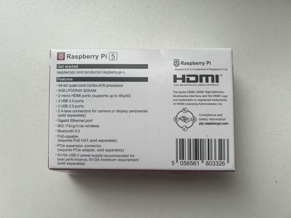 Raspberry Pi 5 8GB + chłodzenie + dysk M2 4TB + karta SD 256GB