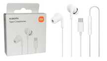 Białe Oryginalne Xiaomi Słuchawki przewodowe USB-C douszne mikrofon
