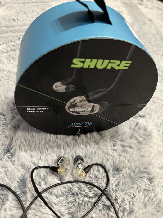 Słuchawki SHURE Aonic SE215 jak NOWE Z PARAGONEM!