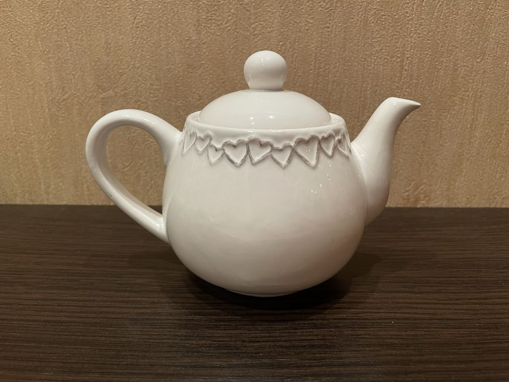 Заварювальний чайник "Серця", 450 мл, заварник для чаю