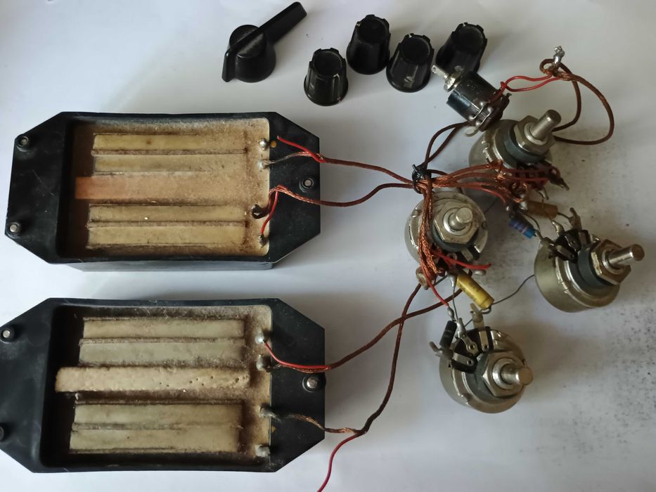 gitara elektryczna korpus z gryfem przystawki saphir z elektroniką
