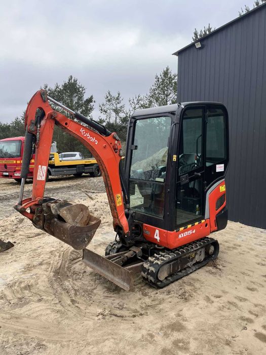 minikoparka Kubota kx015-4 komplet 3 łyżek nowe gąsienice Sprowadzona
