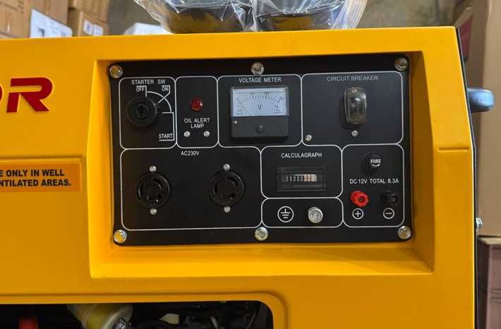 генератор дизельний Кipor 7000T у кожусі якісний тихий мідна обмотка