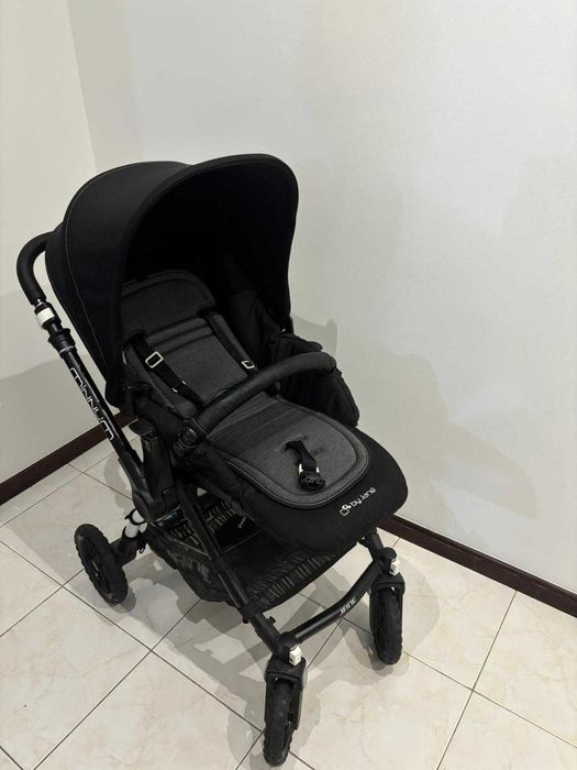 Carrinho de bebe - Conjunto Trio Jané Minnum + Base Isofix +Capa chuva