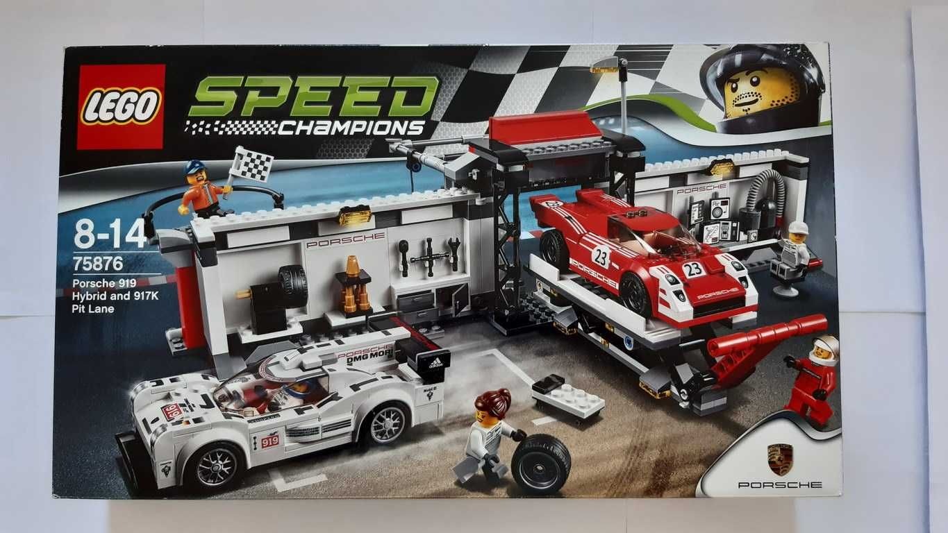 LEGO Speed Champions 75876_Porsche 919 Hybrid and 917K Pit Lane selado
