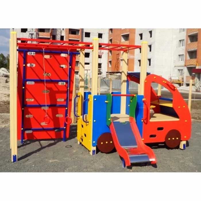 Дитячий майданчик  "Машинка з гімнастичним комплексом". В наявності.