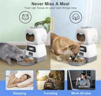 Автоматична годівниця для тварин, для котів, для собак