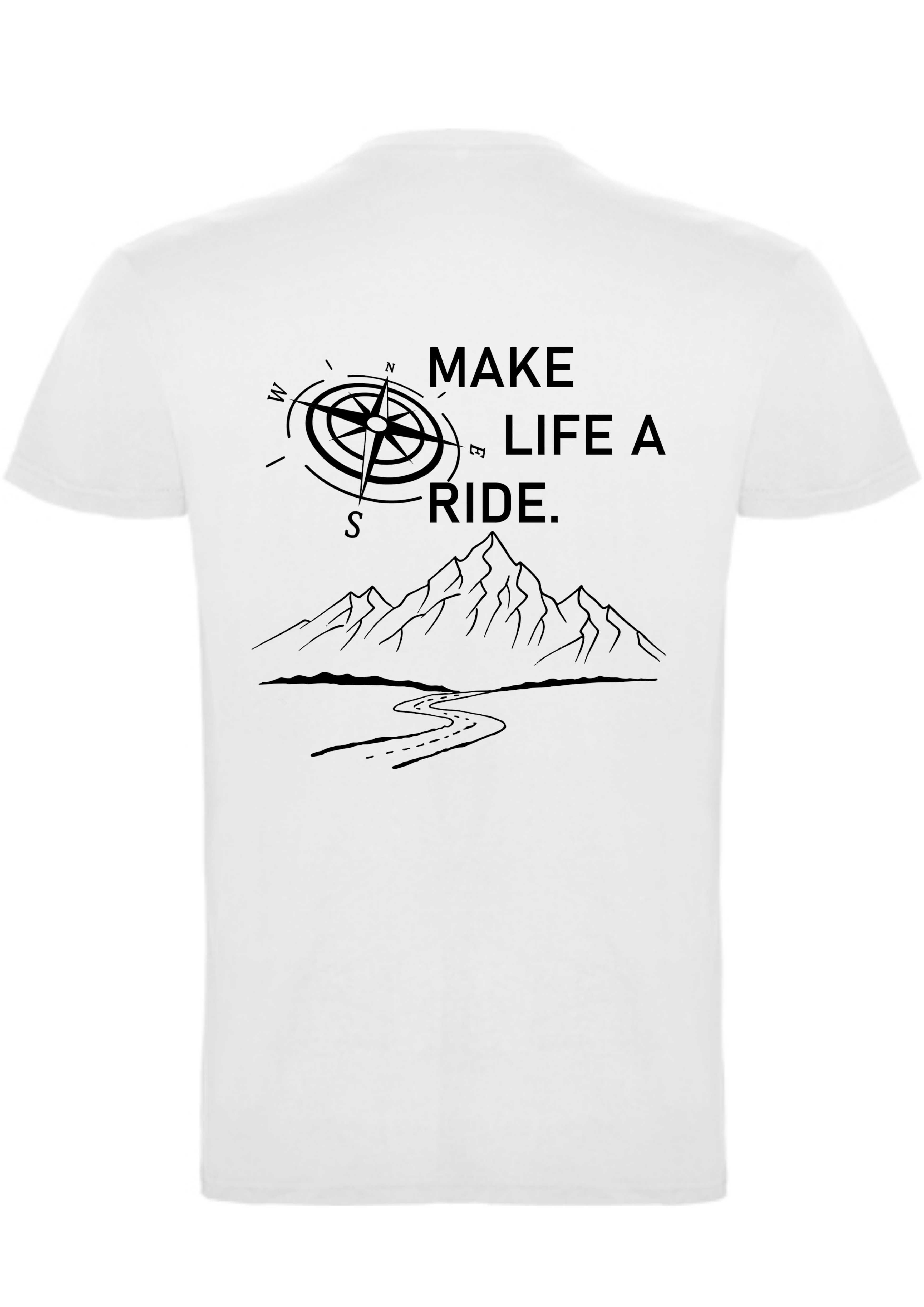 T-shirt BMW Motorrad Rose wind mountain make life a ride