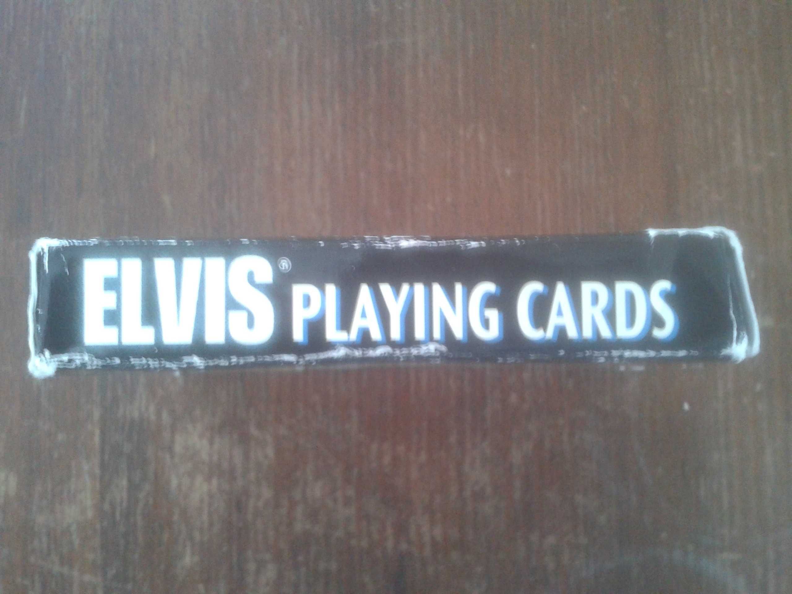 Oryginalne karty do gry z wizerunkiem Elvisa Presleya