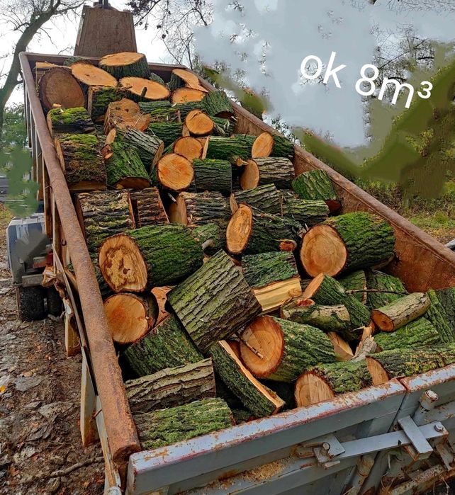 Drewno liściaste  w kontenerze 8 lub 10m3 z dowozem