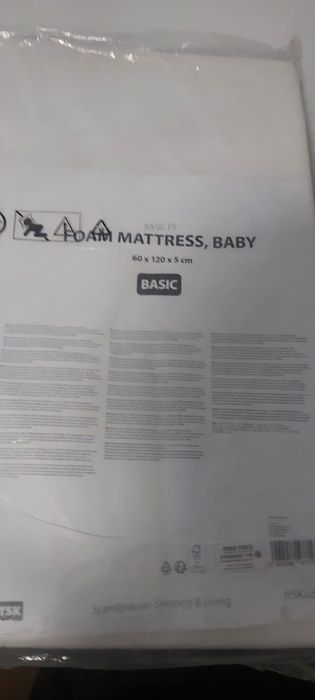 Materac piankowy 60×120 Basic F5 NOWY