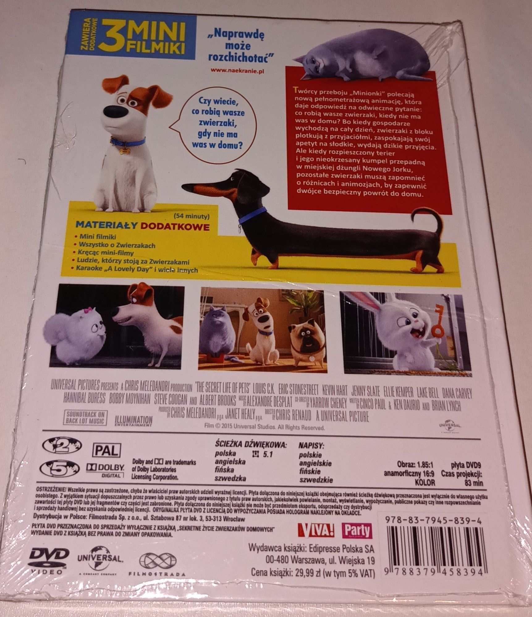 Film DVD "sekretne życie Zwierzaków domowych"