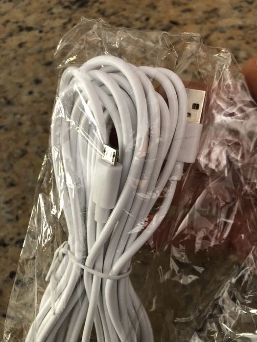 Cabo  usb de 5 metros novo