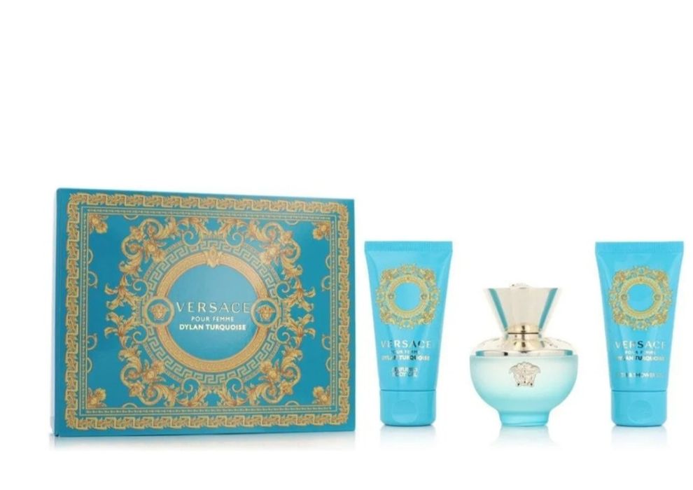 Zestaw vesrace perfumy 50 m Dylan turqoise nowe