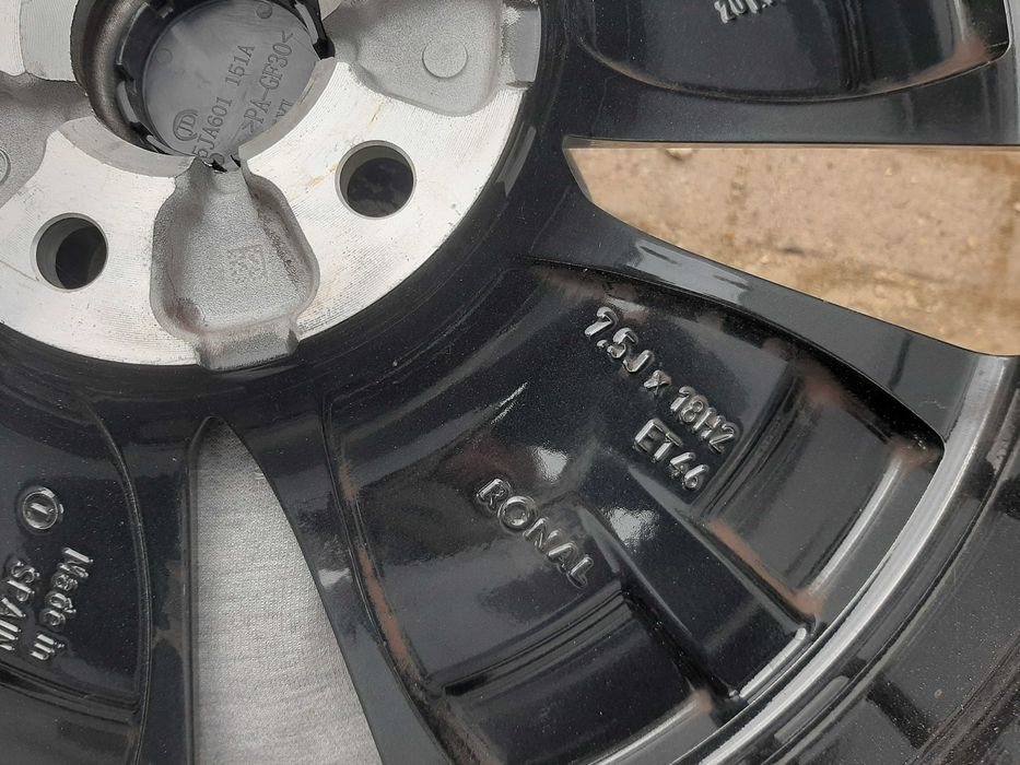 Felgi 18 seat skoda vw 5x112 Et46 7,5J otw. centr 57.1mm