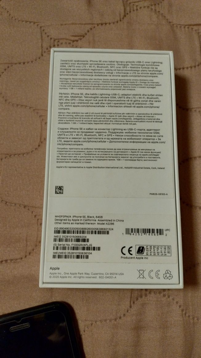iPhone SE2020 64GB - mały defekt