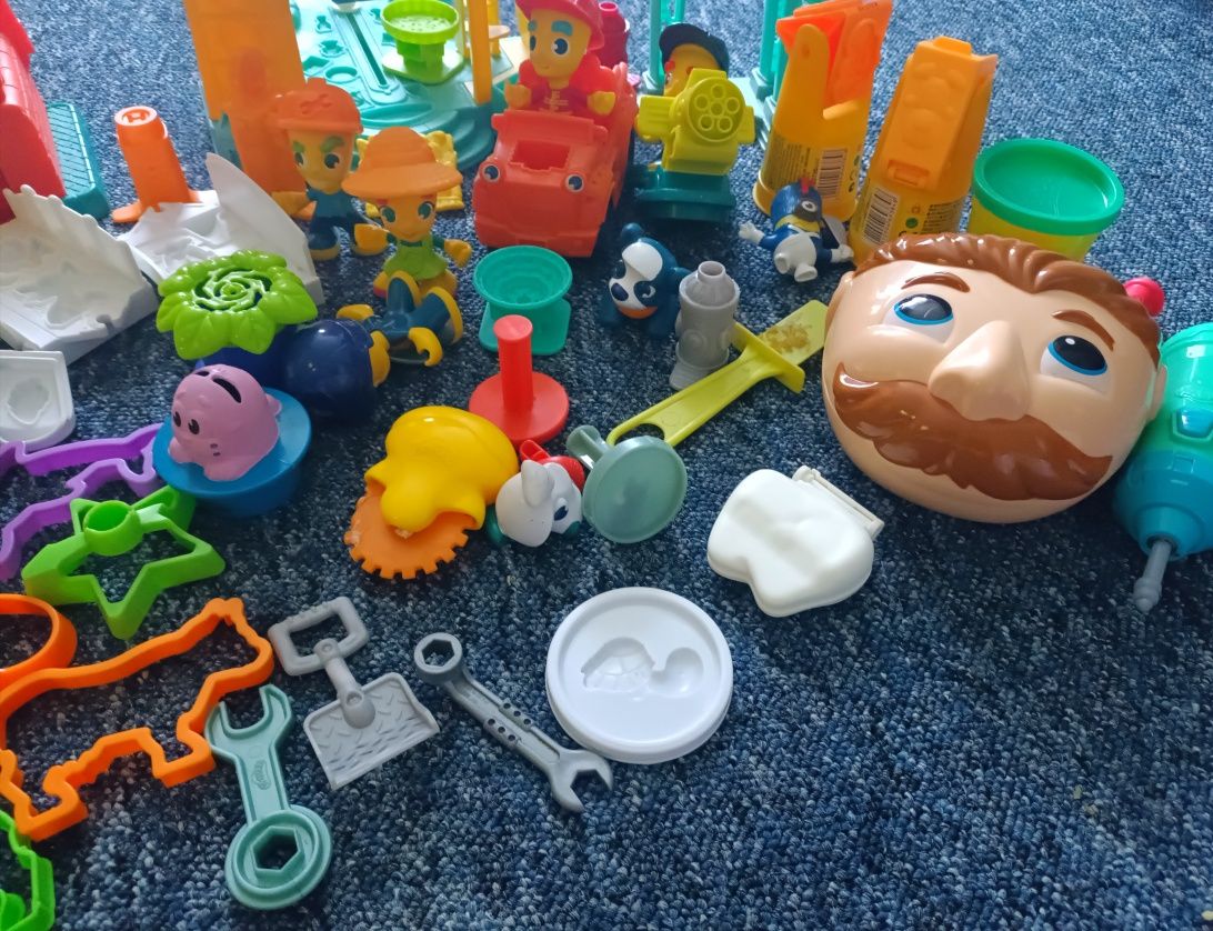 Mega zestaw play-doh dentysta żółw straż pożarna dom foremki