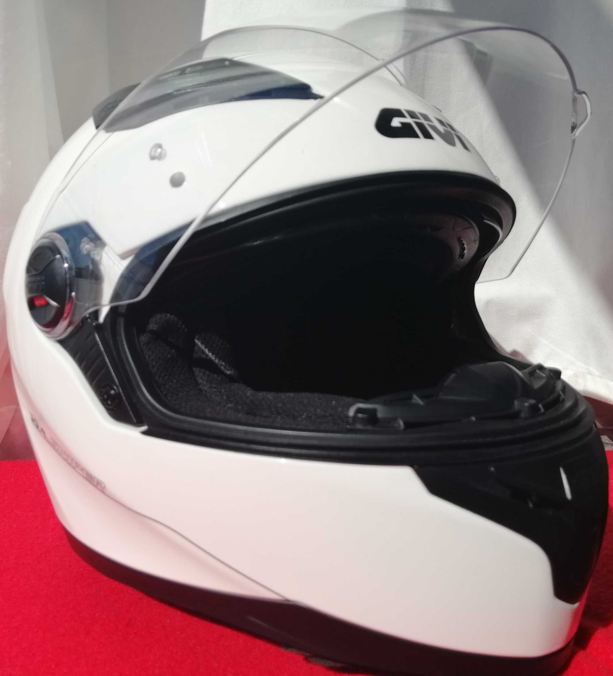 Capacete de mota Givi 50.4 Sniper Branco (M - 58)