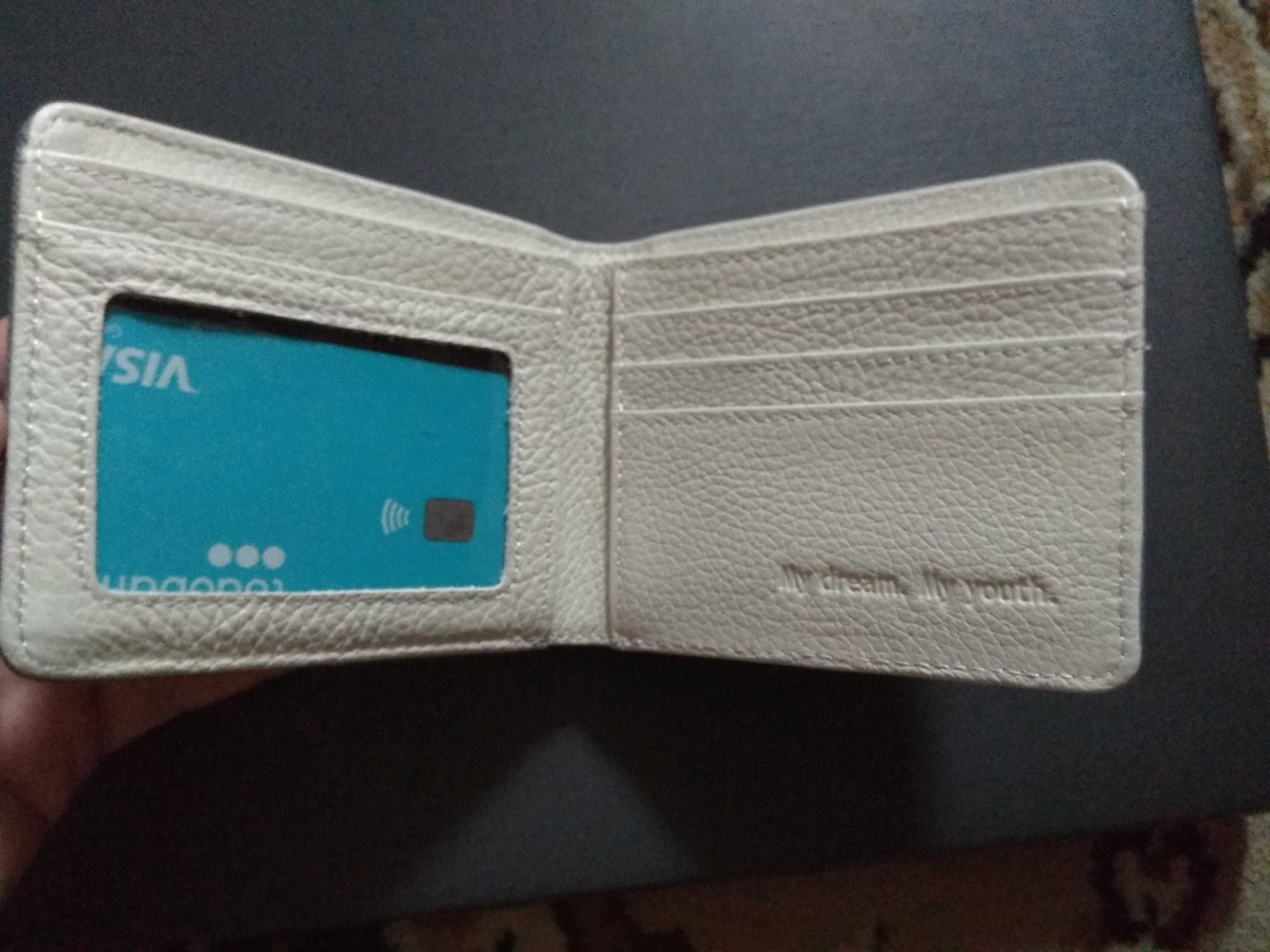 Стильний гаманець унісекс, сірого кольору