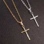 Colar / Fio com pendente. Cruz. Gold or Silver Cross