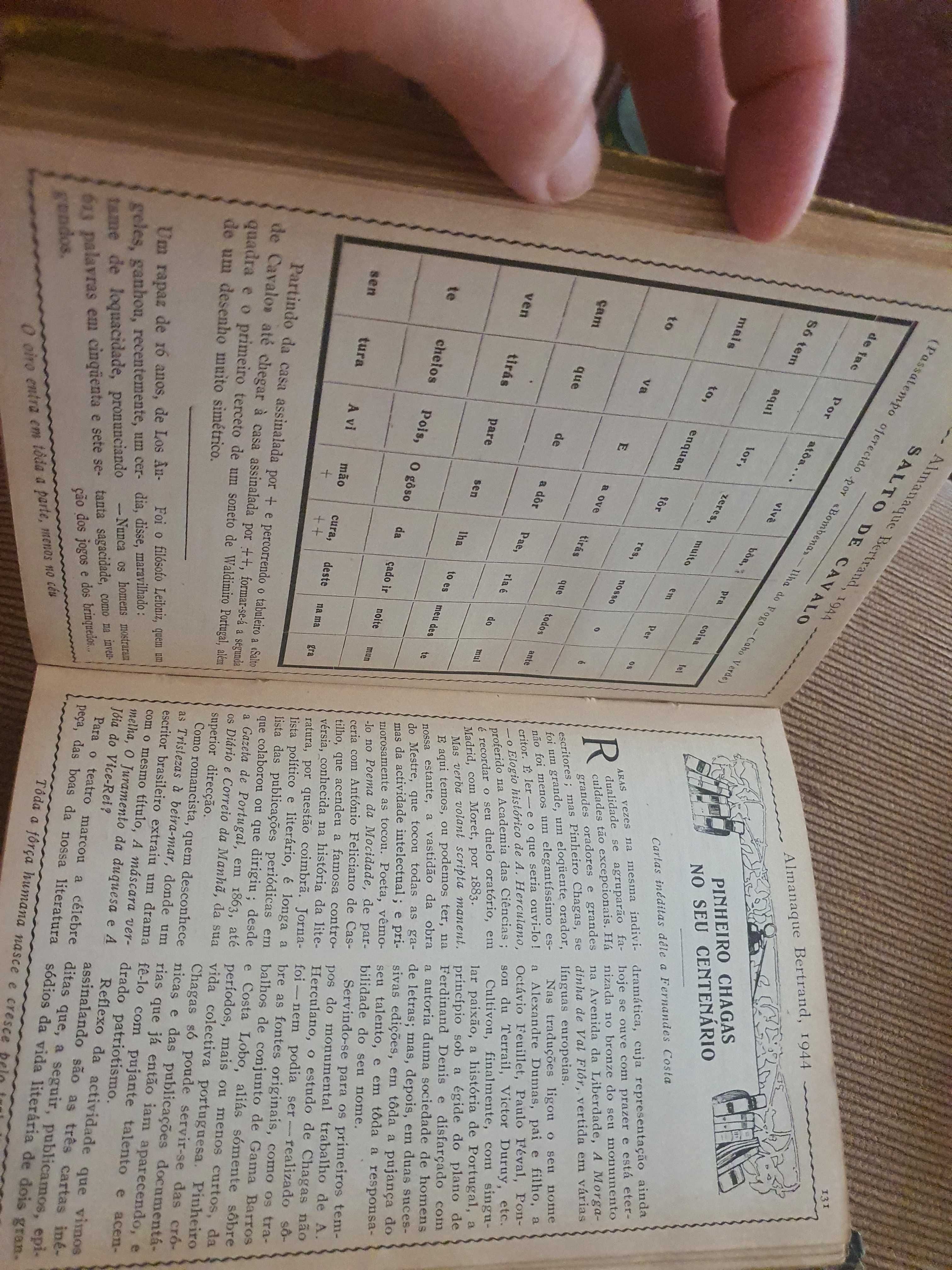 Almanaque Bertrand 1944 reliquia / raro