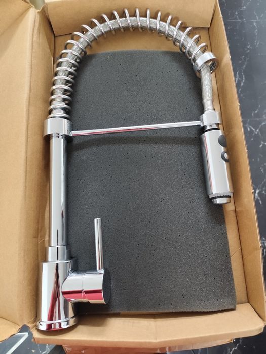 Torneira de cozinha NEW YORK com chuveiro total.latao maciço cromad