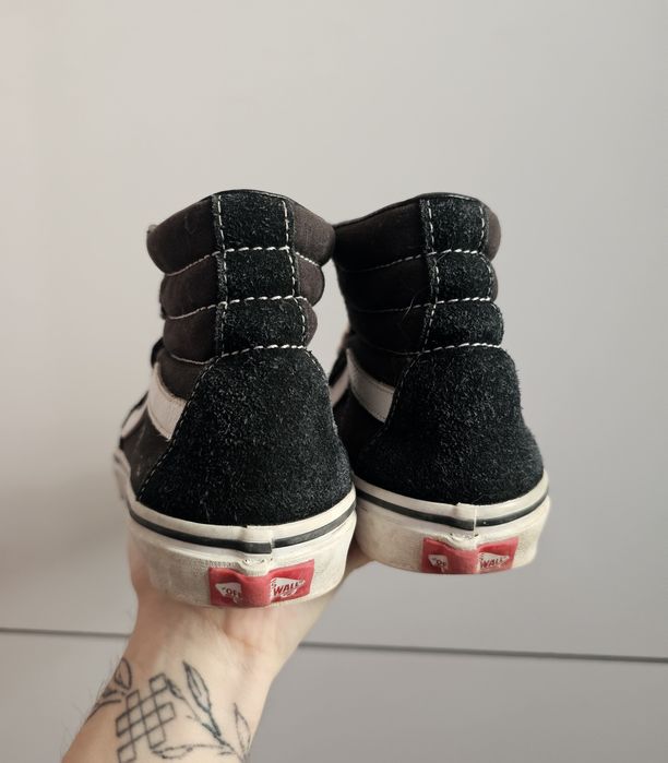 Sprzedam buty damskie trampki czarne za kostkę vans sk8-hi Old skool r
