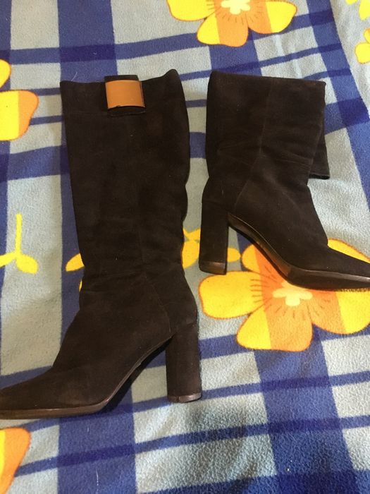 Сапоги замша(Италия)