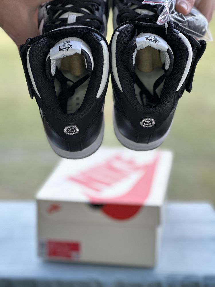 Buty Nike x Stüssy Air Force 1 '07 Mid Grey Black 44,5