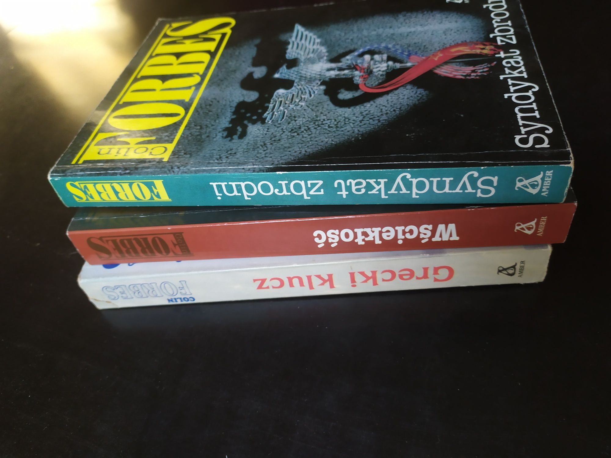 Książki 3szt Grecki klucz, Wściekłość, Syndykat zbrodni - Colin Forbes