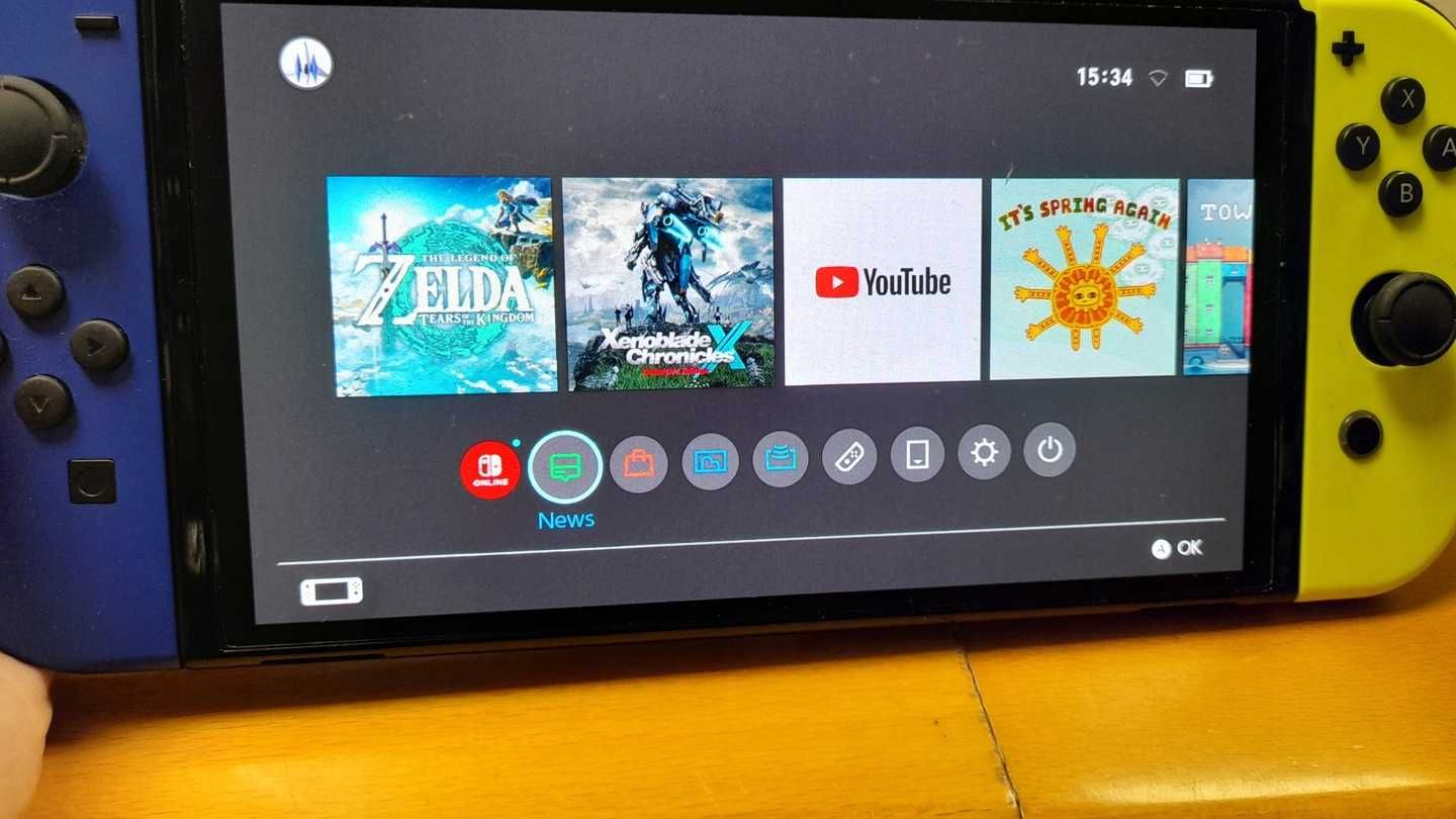 Konsola Nintendo Switch OLED biała PUDEŁKO + pad + futerał ZELDA