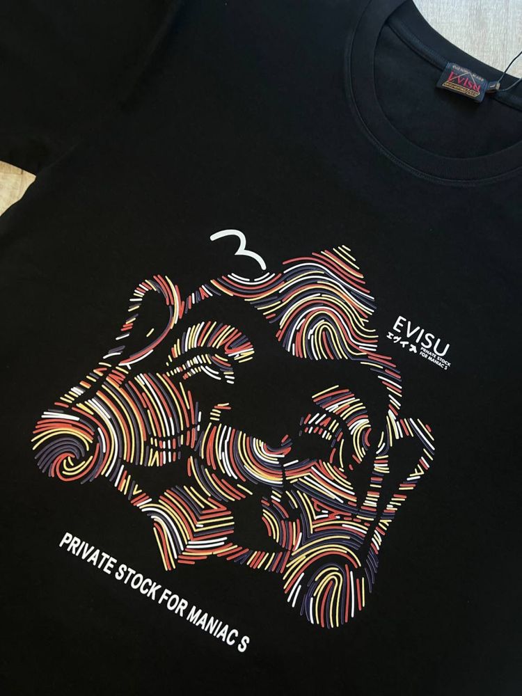 футболка Evisu чорна Л