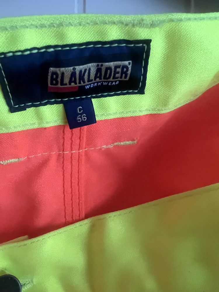 Spodnie BLAKLADER ostrzegawcze rozm 56 XXL