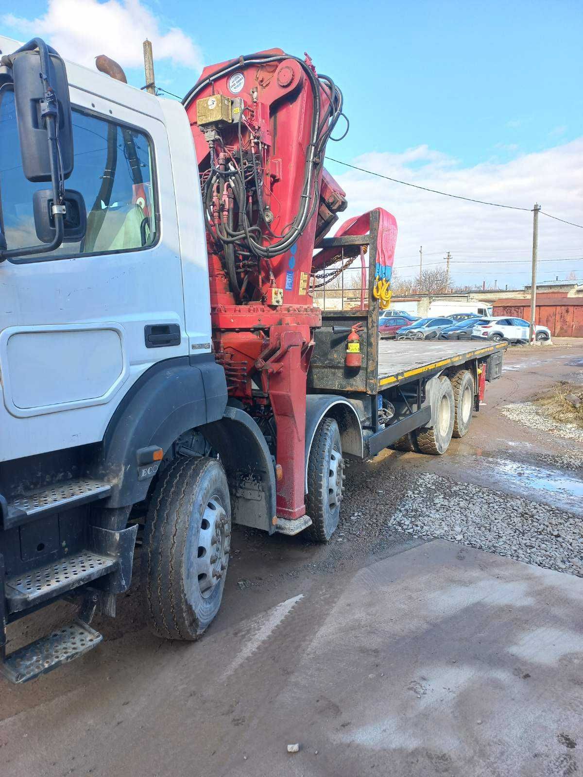 Вантажівка Mercedes-Benz Axor 240 з краном маніпулятором під собою 17т