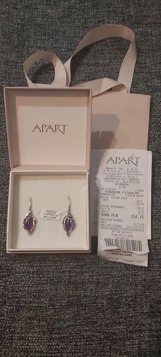 Nowe z metką kolczyki Apart