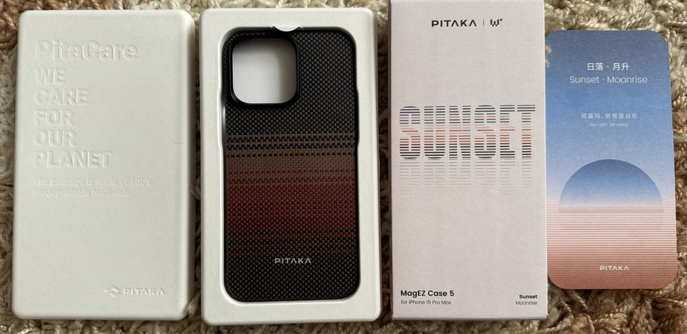 iPhone 15 Pro Max PITAKA MagEZ Case 5 Sunset Moonrise новий.