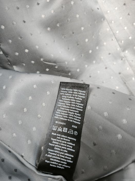 F&F czarna marynarka w delikatną kratkę - rozmiar M