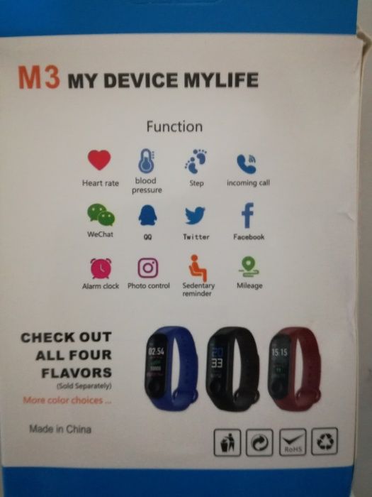 Smart Bracelet M3 e Smart Band