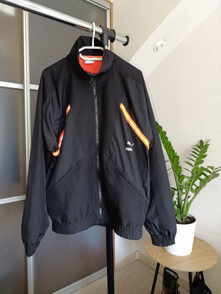 Мужская куртка ветровка puma tfs tailored for sport woven black track