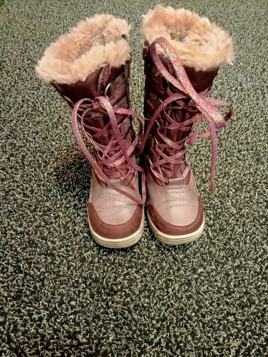 Buty buciki zimowe dla dziewczynki kozaki ciepłe rozmiar 25 ccc j nowe