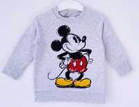 Szara bluza Myszka Mickey H&M 74