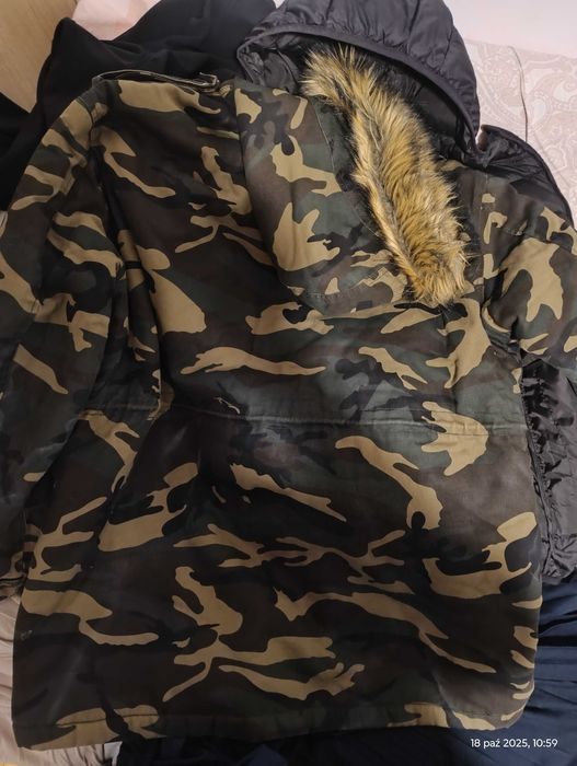 Kurtka męska militarne myśliwska moro Zara XL