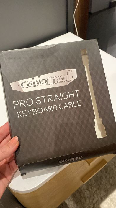Kabel spiralny do klawiatury CableMod Pro (lawendowy, USB A do USB C