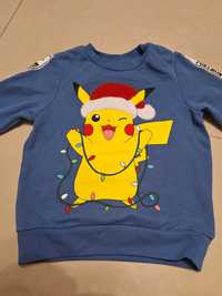 Bluza H&M Pokemon świąteczna Pikachu rozm 110/116