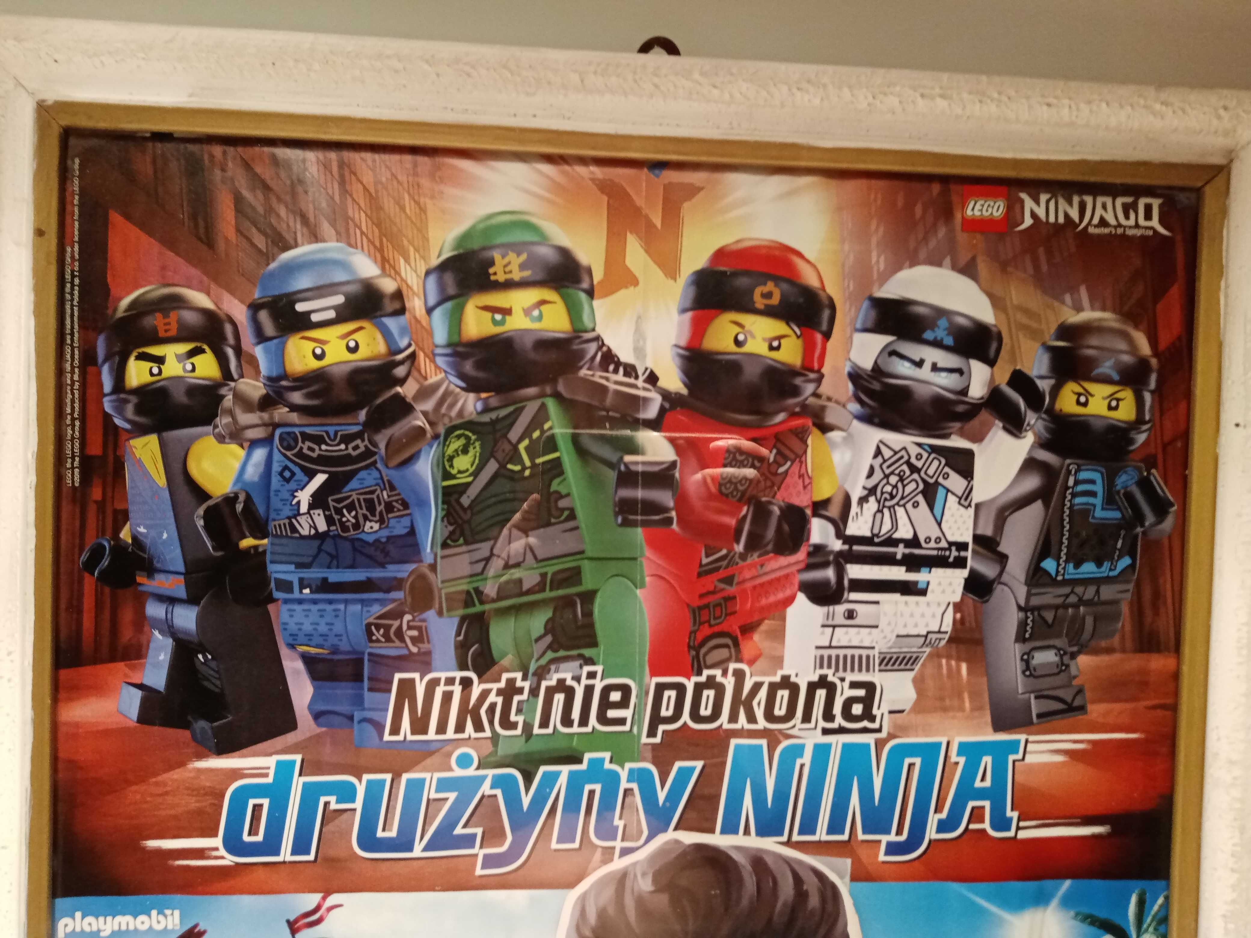 Plakat Lego Ninjago w ramie dekoracja obraz