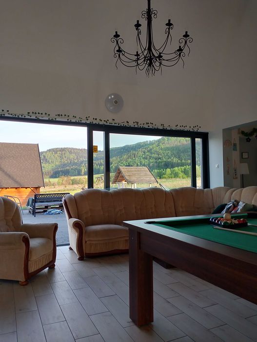 Chata Otulina dom w górach z wiatą biesiadną, balią, sauną, Radków